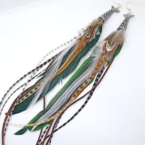 Feather earrings